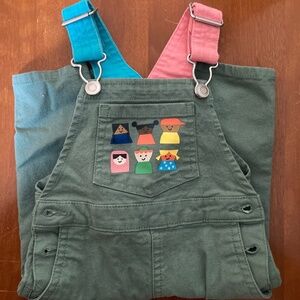 Christian Robinson, colorful 6-9 months overalls